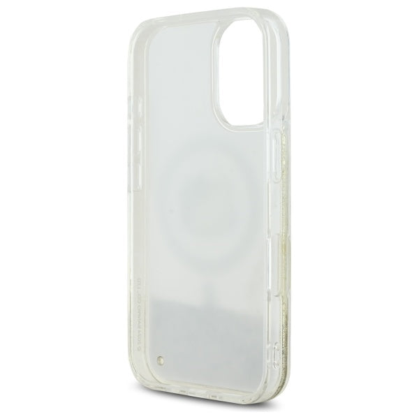 Hello Kitty MagSafe dėklas iPhone 16 – juodai auksinis