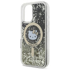 Hello Kitty MagSafe dėklas iPhone 16 – juodai auksinis