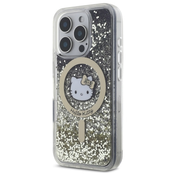Hello Kitty MagSafe dėklas iPhone 16 Pro Max – auksinis