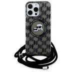 Karl Lagerfeld MagSafe dėklas iPhone 16 Pro – juodas