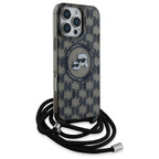 Karl Lagerfeld MagSafe dėklas iPhone 16 Pro – juodas