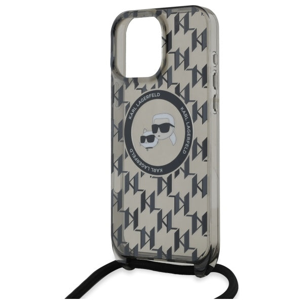 Karl Lagerfeld MagSafe dėklas iPhone 16 Pro – juodas