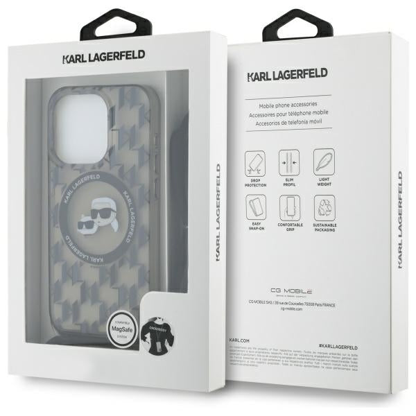 Karl Lagerfeld MagSafe dėklas iPhone 16 Pro – juodas