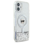 Karl Lagerfeld skaidrus MagSafe dėklas iPhone 16 Plus