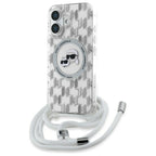 Karl Lagerfeld MagSafe dėklas iPhone 16 – skaidrus