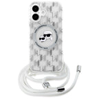 Karl Lagerfeld MagSafe dėklas iPhone 16 – skaidrus