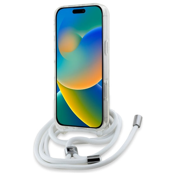 Karl Lagerfeld MagSafe dėklas iPhone 16 – skaidrus