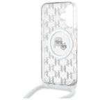 Karl Lagerfeld MagSafe dėklas iPhone 16 – skaidrus