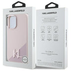 Karl Lagerfeld silikoninis MagSafe dėklas iPhone 16 – rožinis