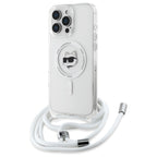 Karl Lagerfeld skaidrus MagSafe dėklas iPhone 16 Pro Max