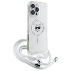 Karl Lagerfeld skaidrus MagSafe dėklas iPhone 16 Pro Max