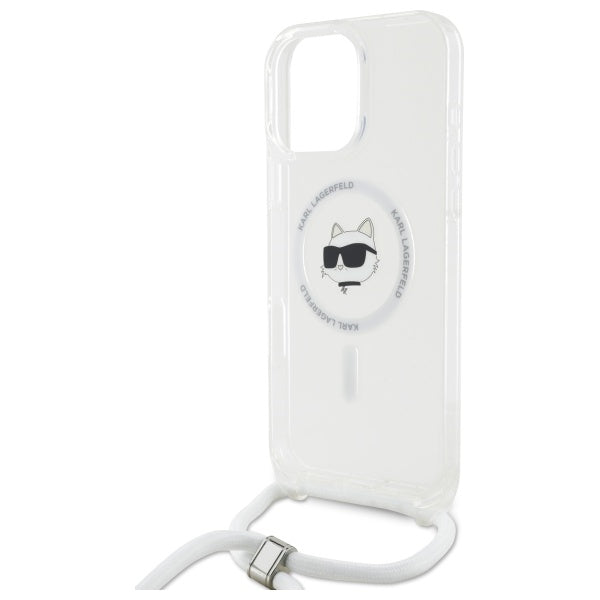 Karl Lagerfeld skaidrus MagSafe dėklas iPhone 16 Pro Max