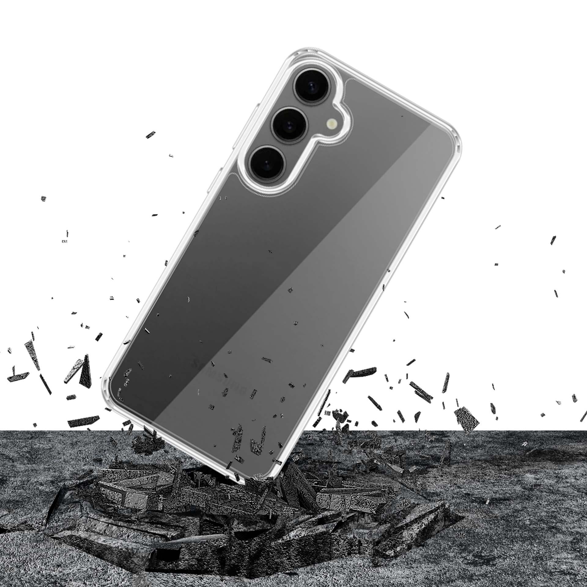3mk šarvų dėklas, skirtas Samsung Galaxy S25+ – skaidrus