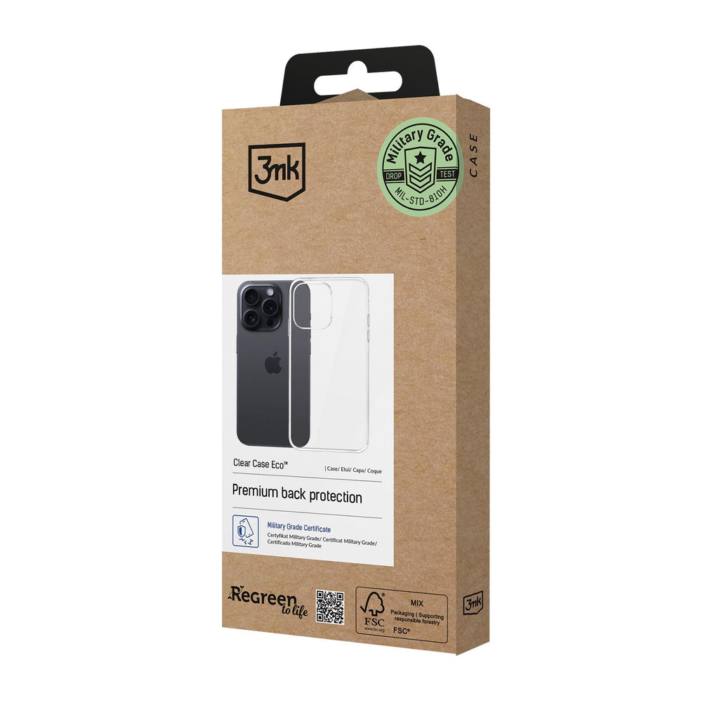 3mk Clear Case Eco, skirtas Apple iPhone 14 pro max - skaidrus