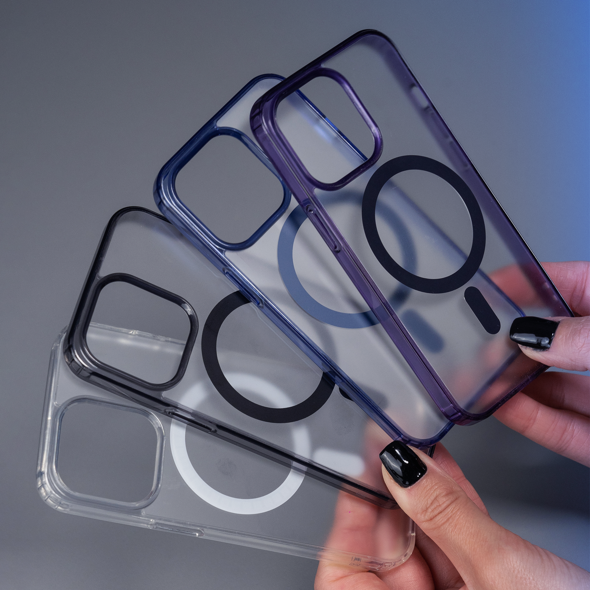 3mk Frosty MagCase mėlynas dėklas, skirtas Apple iPhone 15 Pro Max – mėlynas
