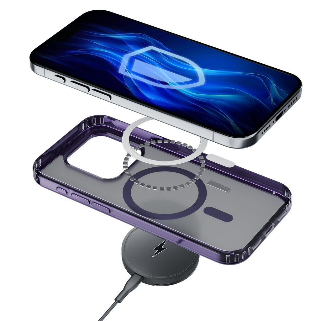 3mk Frosty MagCase Purpurinis dėklas, skirtas Apple iPhone 13 Pro Max – violetinis
