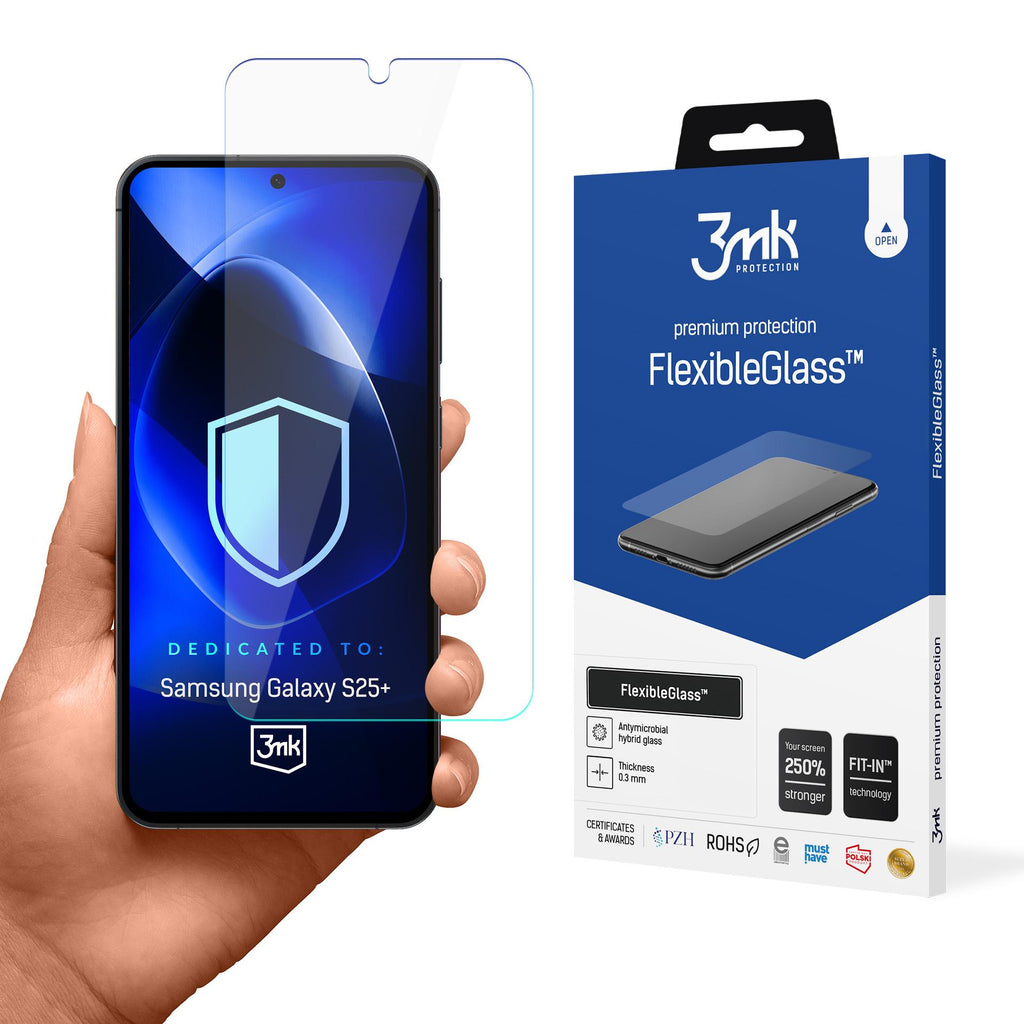 Hibridinis stiklas 3mk FlexibleGlass, skirtas Samsung Galaxy S25+