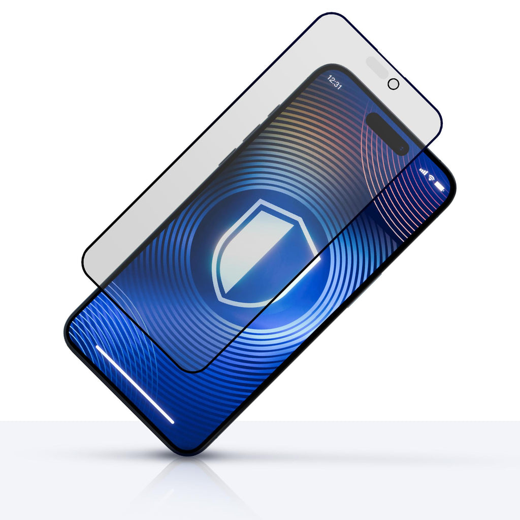 Grūdintas stiklas 3mk Hardglass Matt Max Privatumas, skirtas Apple iPhone 15/16 -- iPhone 15