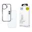 3mk Satin Armor Case+ violetinė spalva Apple iPhone 16 Plus - skaidri -- iPhone 16 Plus