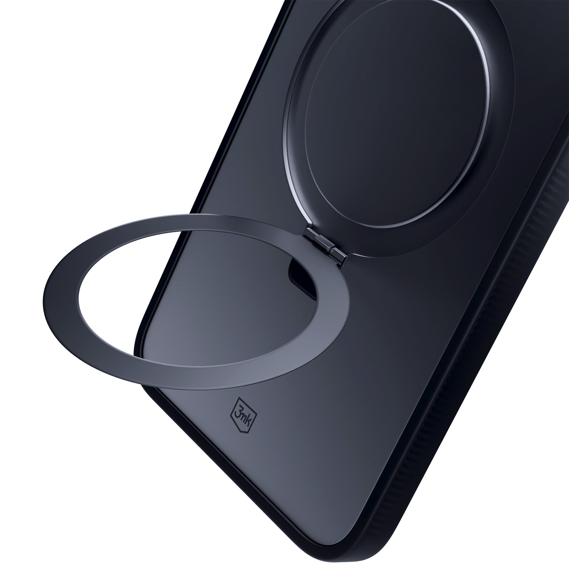 3mk Smoke Case Mag&Stand, skirtas Apple iPhone 15 plus - juodas