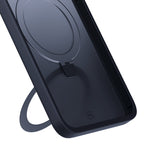 3mk Smoke Case Mag&Stand, skirtas Apple iPhone 15 plus - juodas