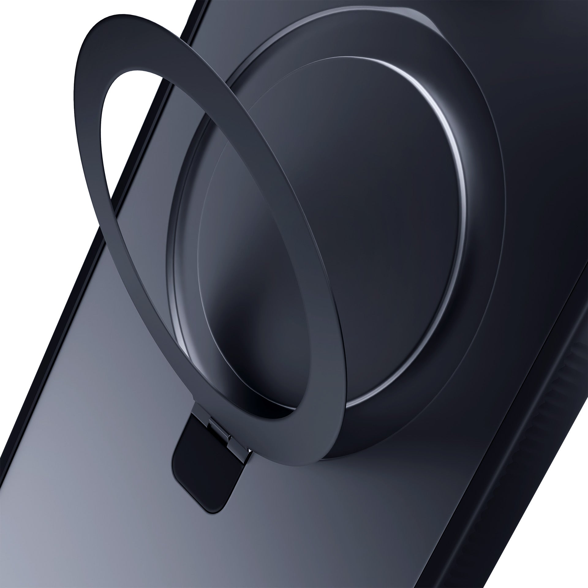 3mk Smoke Case Mag&Stand, skirtas Apple iPhone 15 plus - juodas