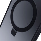 3mk Smoke Case Mag&Stand, skirtas Apple iPhone 16 - juodas