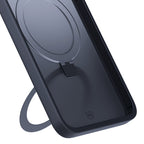 3mk Smoke Case Mag&Stand, skirtas Apple iPhone 16 - juodas
