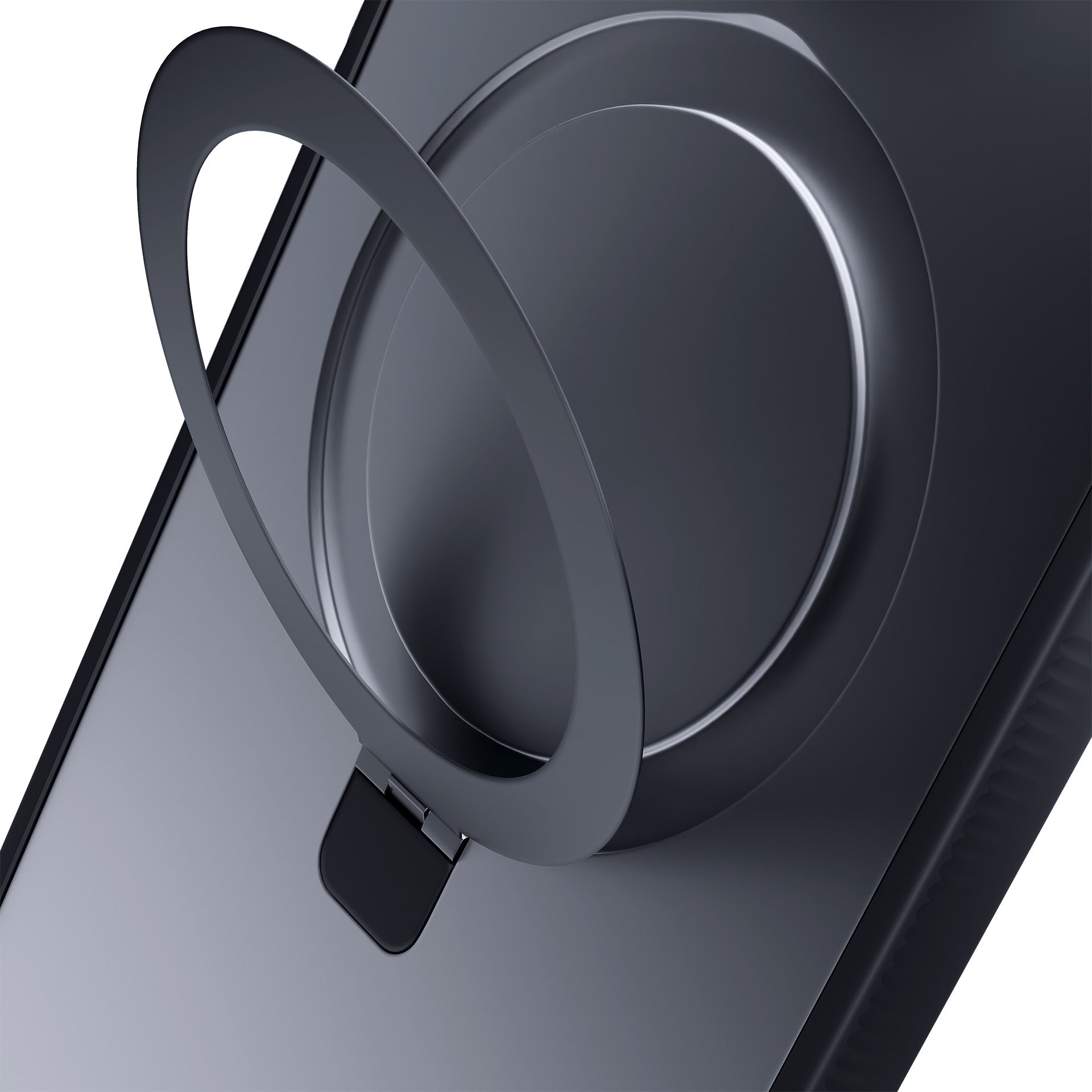 3mk Smoke Case Mag&Stand, skirtas Apple iPhone 16 - juodas