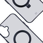 3mk Smoke Case Mag&Stand, skirtas Apple iPhone 16 - juodas