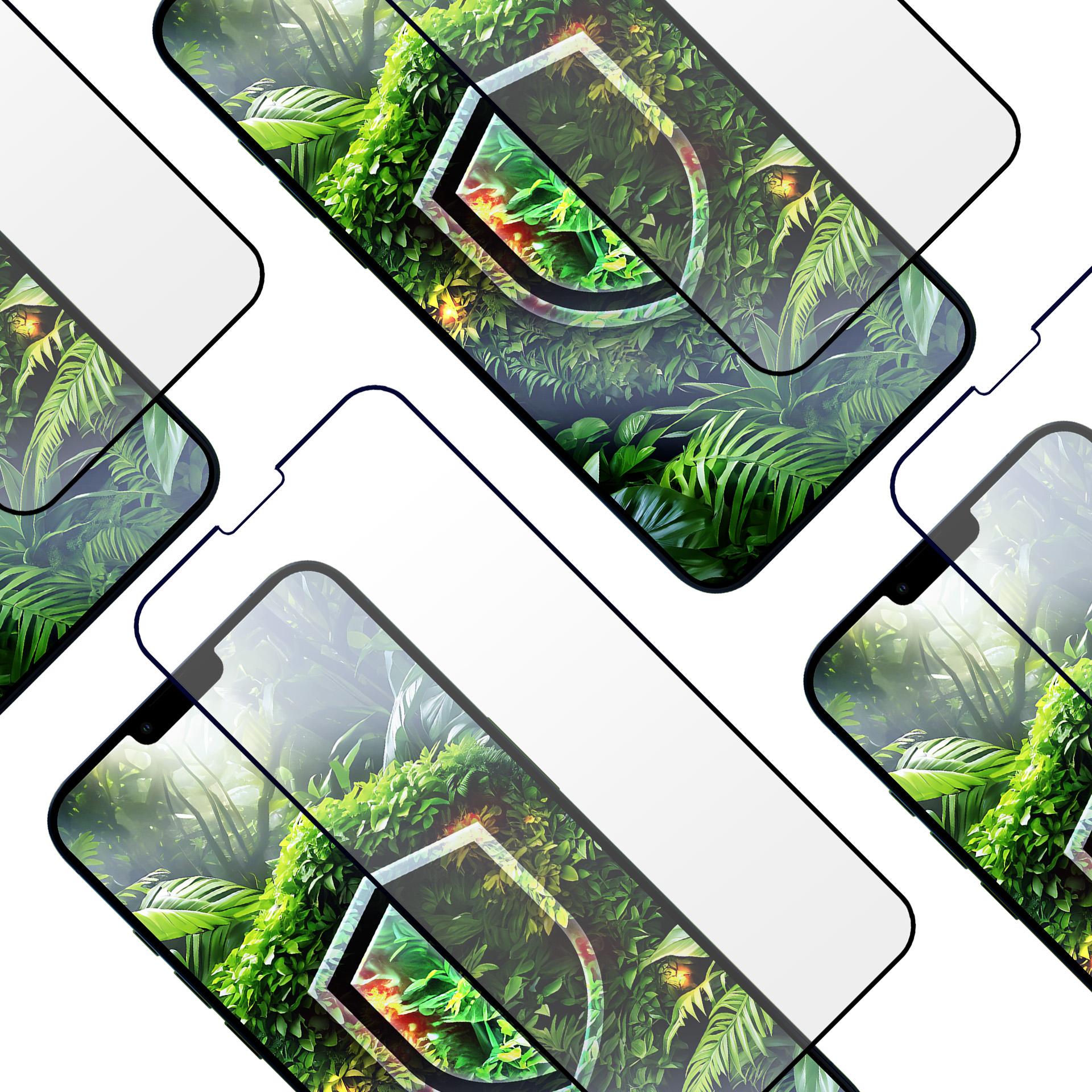 Grūdintas stiklas 3mk HardGlass Max Eco, skirtas Apple iPhone 13/13 Pro/14