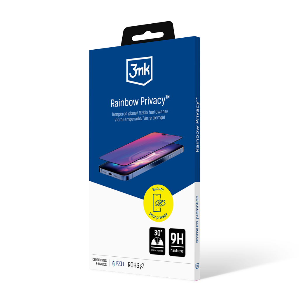 3mk Rainbow Privacy grūdintas stiklas, skirtas Apple iPhone 14 Pro Max