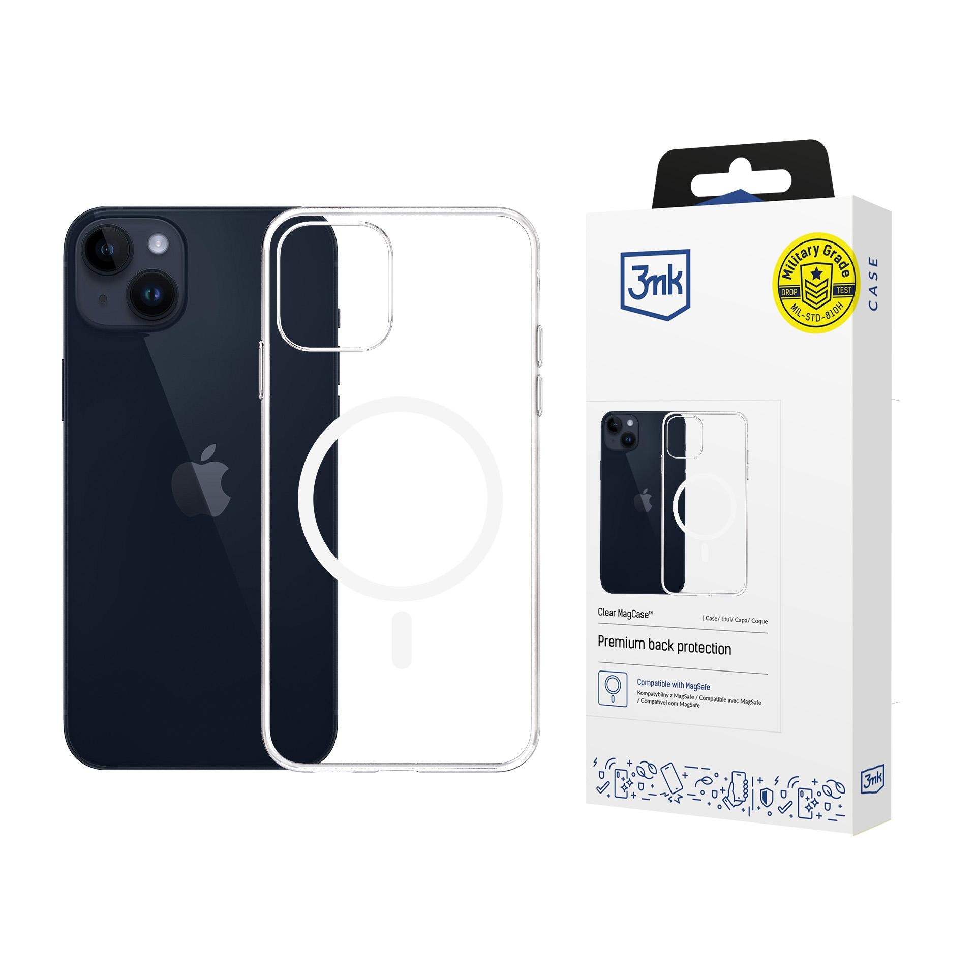 3mk Clear MagCase, skirtas Apple iPhone 14 Plus – skaidrus