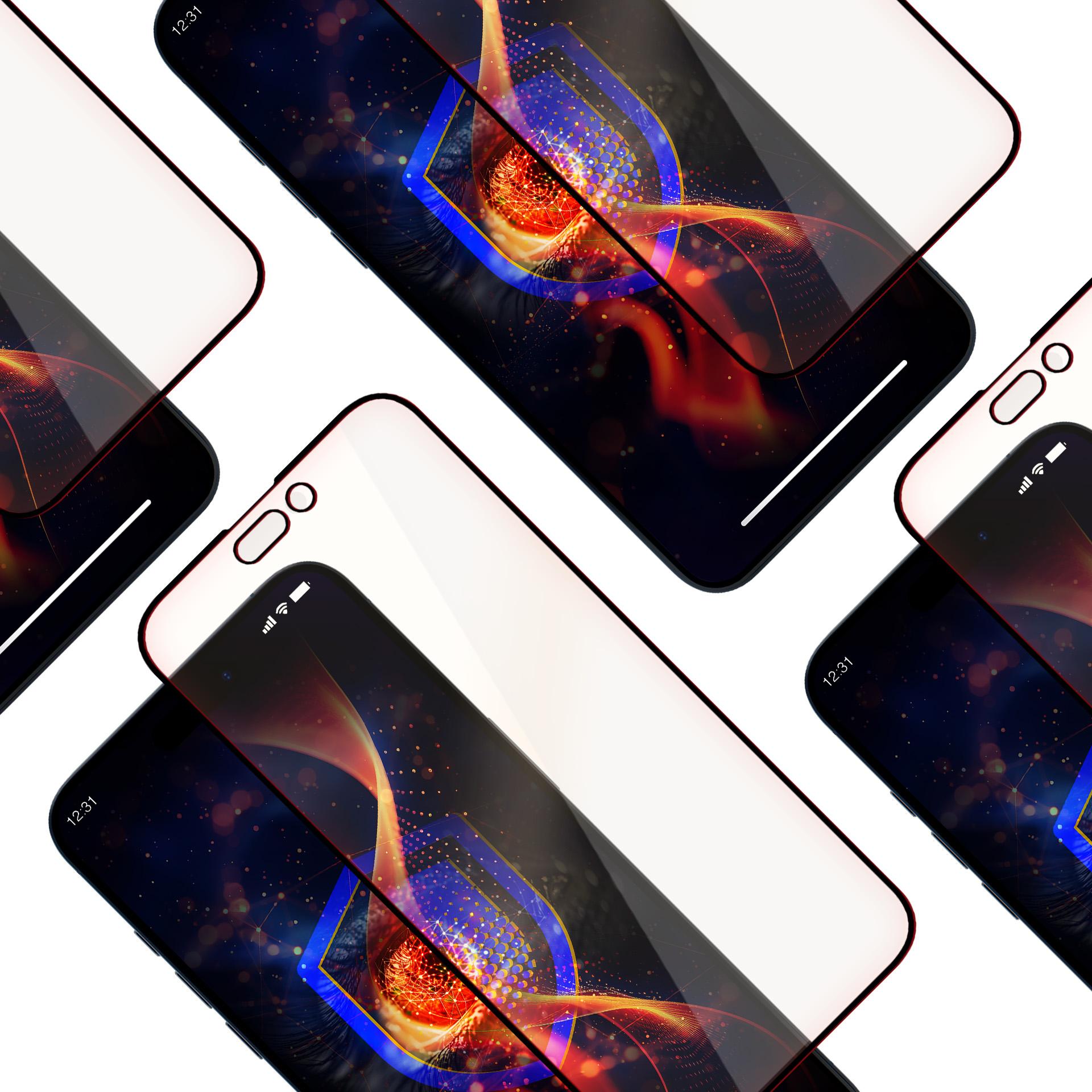 Grūdinto stiklo 3mk akių priežiūros priemonė, skirta Apple iPhone 14 Pro
