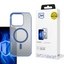 3mk Frosty MagCase mėlynas dėklas, skirtas Apple iPhone 16 Pro Max – skaidrus