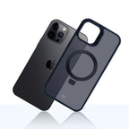3mk Smoke Case Mag&Stand, skirtas Apple iPhone 12 pro max - juodas -- iPhone 12 Pro Max