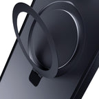 3mk Smoke Case Mag&Stand, skirtas Apple iPhone 12 pro max - juodas -- iPhone 12 Pro Max
