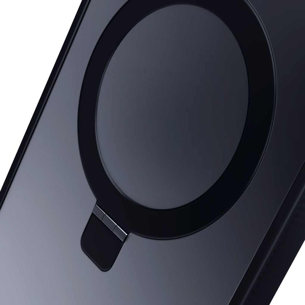 3mk Smoke Case Mag&Stand, skirtas Apple iPhone 13 pro max - juodas