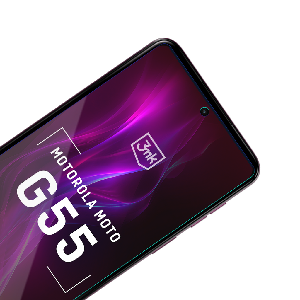 Hibridinis stiklas 3mk FlexibleGlass, skirtas Motorola Moto G55 5G -- Motorola Moto G55 5G