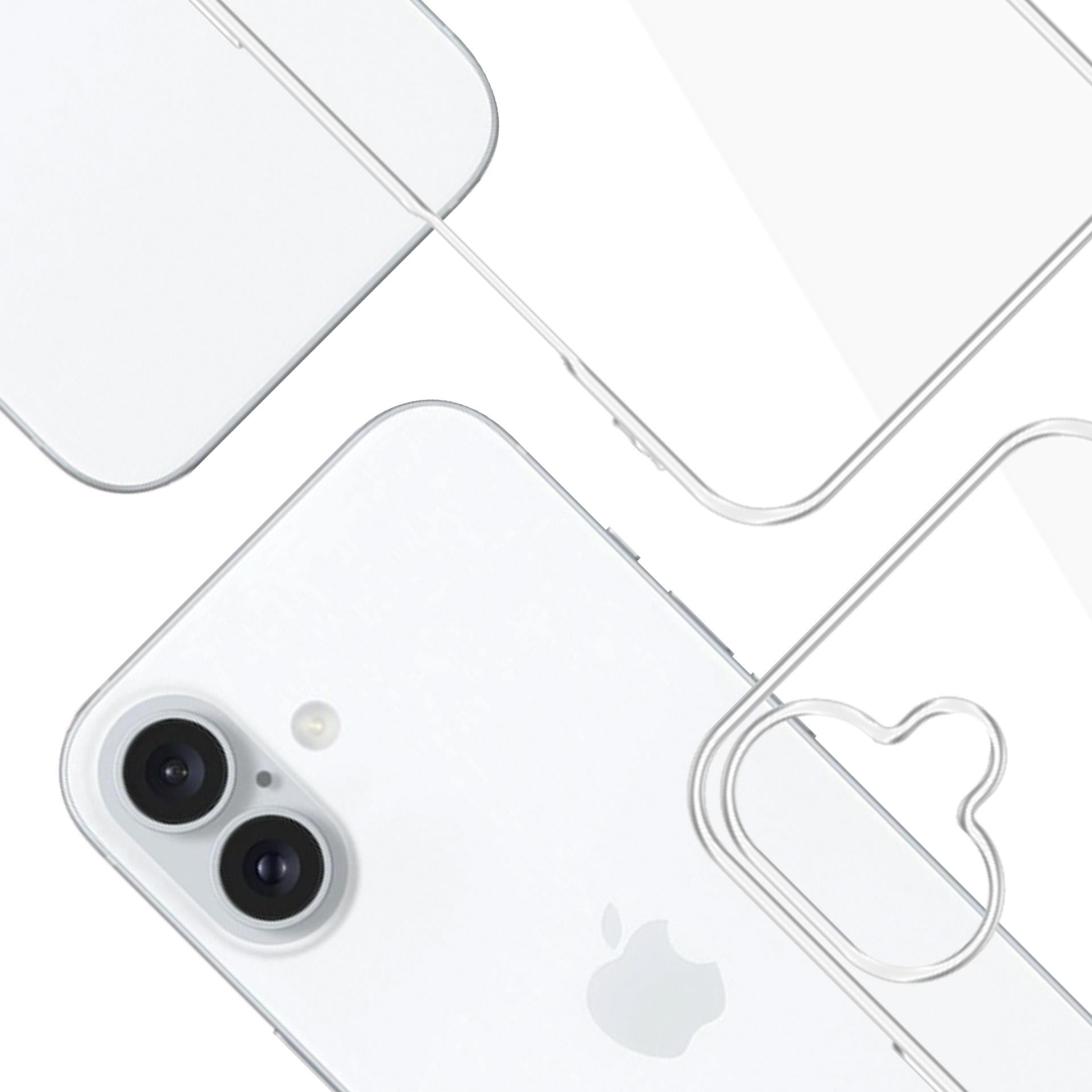3mk Clear Case Eco, skirtas Apple iPhone 16 plus - skaidrus