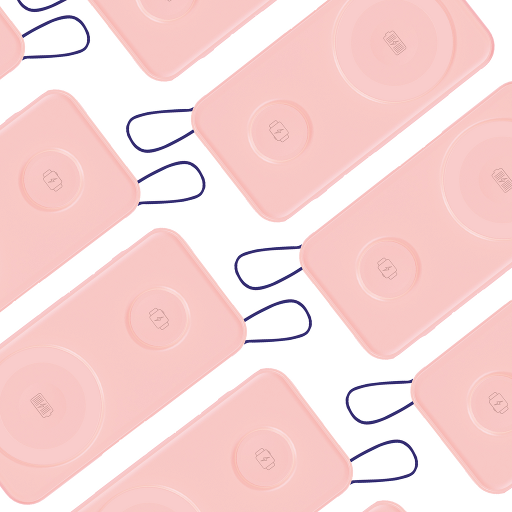 3mk išorinė baterija PastelUp 10,000mAh 22.5W USB 1A1C - rožinė