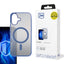 3mk Frosty MagCase mėlynas dėklas, skirtas Apple iPhone 16 Plus – skaidrus
