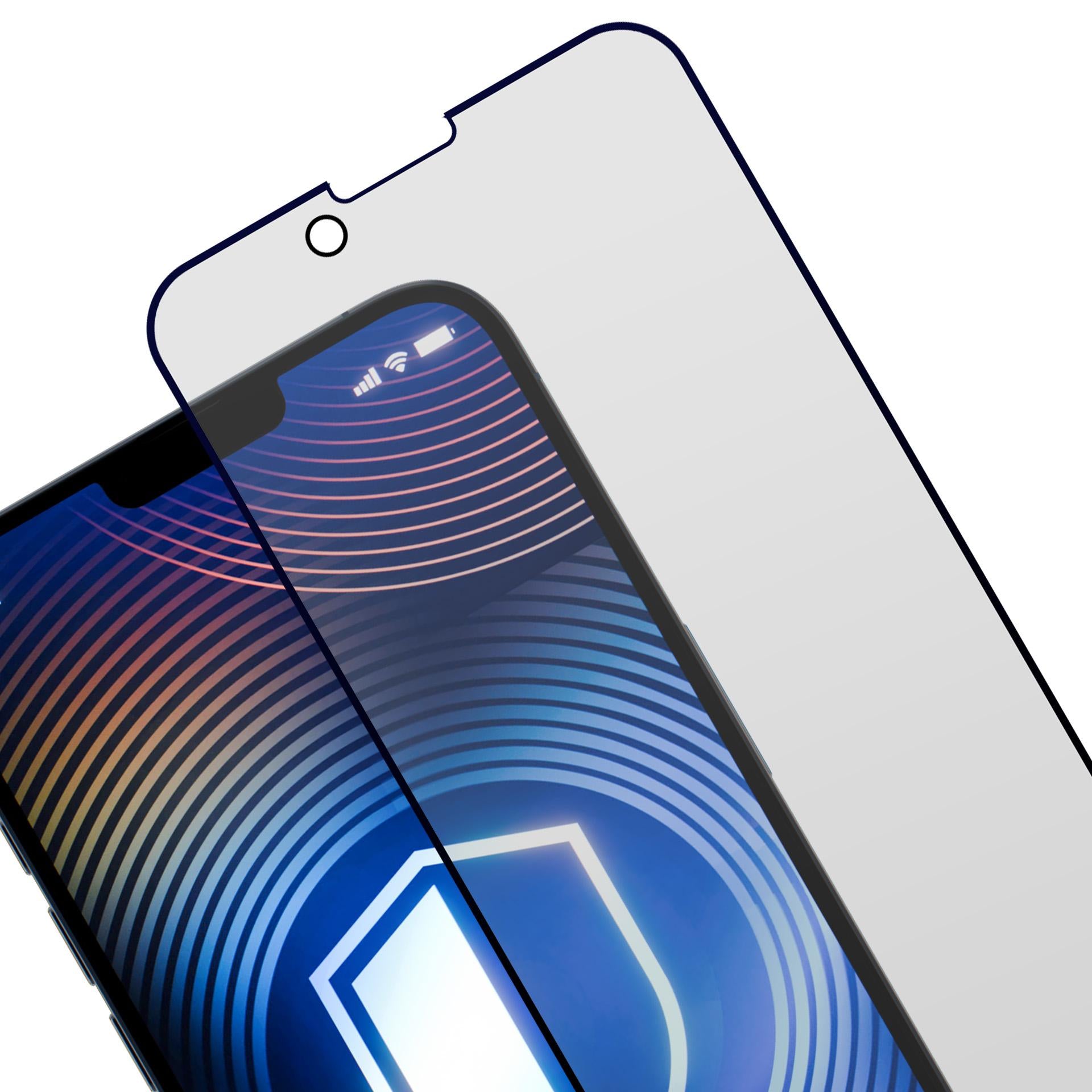 Grūdintas stiklas 3mk Hardglass Matt Max privatumas, skirtas Apple iPhone 13/13 Pro/14