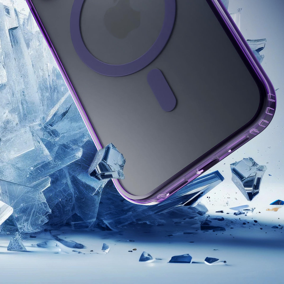 3mk Frosty MagCase violetinis dėklas Apple iPhone 13 - violetinis -- iPhone 13