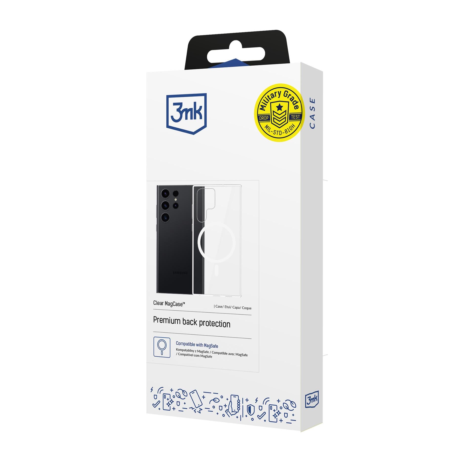 3mk clear magcase skirtas Samsung Galaxy S23 Ultra - transparent
