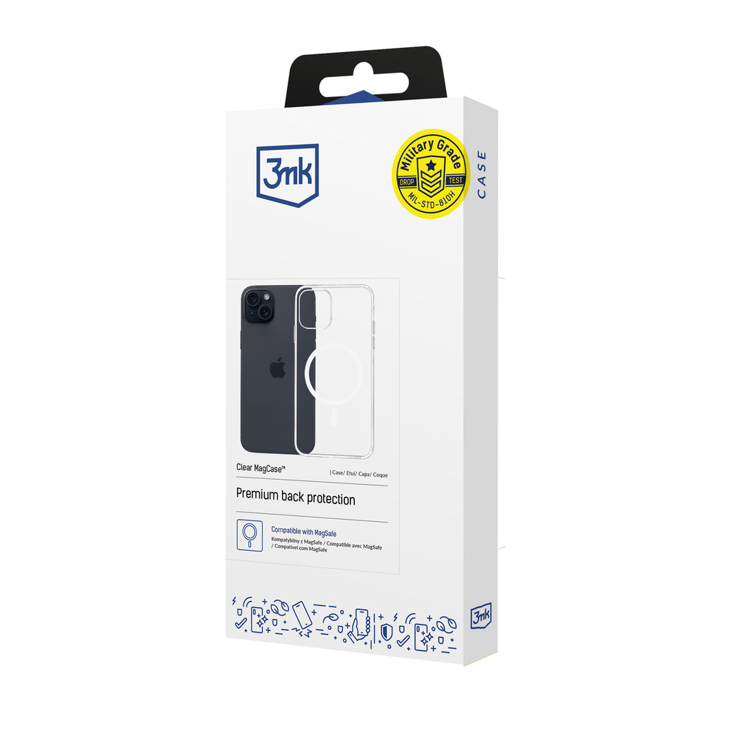3mk Clear MagCase skirtas Apple iPhone 15 Plus - skaidrus -- iPhone 15 Plus