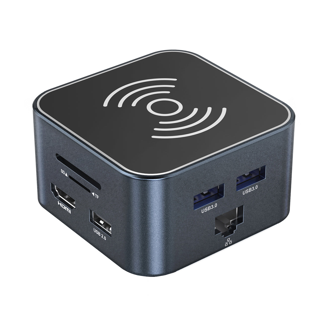 USB-C šalunas 12 in 1 Wozinsky WHBC09Y8S multifunkcinis, su belaide įkrovimo funkcija, aliuminis, su 15 cm kabeliu -...