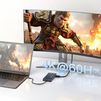 USB-C Hub 14 in 1 Wozinsky WDS03Y5S daugiafunkcinis, aliuminis, 3 monitoriams, su 15 cm kabeliu - pilkas -- USB Hubs
