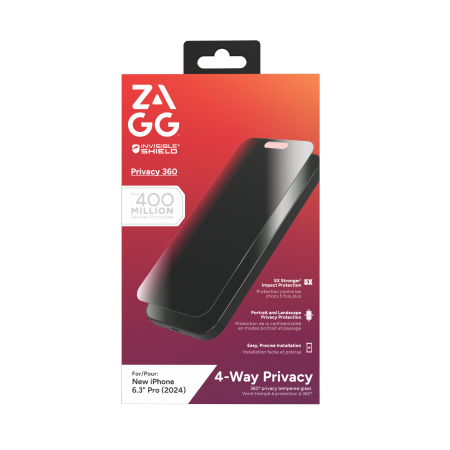 ZAGG InvisibleShield Privacy stiklas iPhone 16 Pro