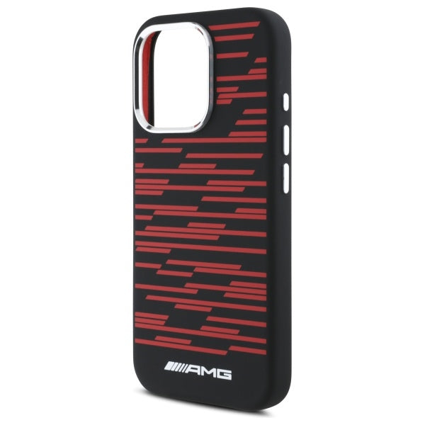AMG MagSafe silikoninis dėklas iPhone 16 Pro – juodas